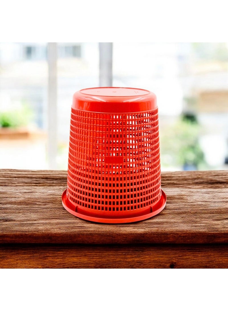 ALKA Plastic Dustbin, Durable Perforated Waste Bin, Lightweight and Sturdy Garbage Bin for Home, Kitchen, Office, Bathroom, and Commercial Use - Image 2